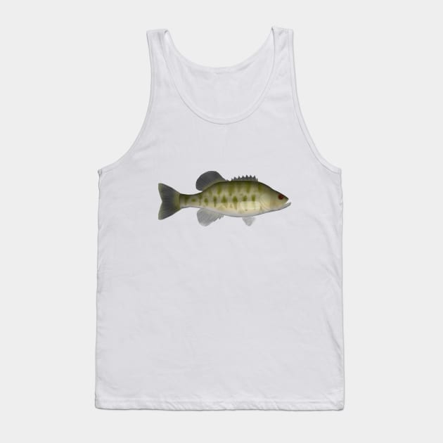 Shoal Bass Tank Top by FishFolkArt